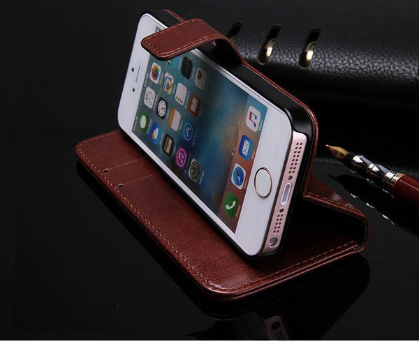 Planet Gates black case Wallet Leather Case for Apple iPhone 5S 5 SE Luxury Flip Coque Phone Bag Cover For iPhone 5s Cases Fundas TOMKAS Brand