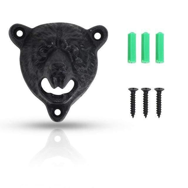 Cast Iron Vintage Bottle Opener Wall Mounted Wine Soda Opener Tools Bar Beer Openers Accessories Home Kitchen Party Supplies