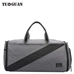 Planet Gates Black Casual Travel Bag Suit Storage Portable Waterproof Duffle Bag Dry and Wet Separation Luggage Bag