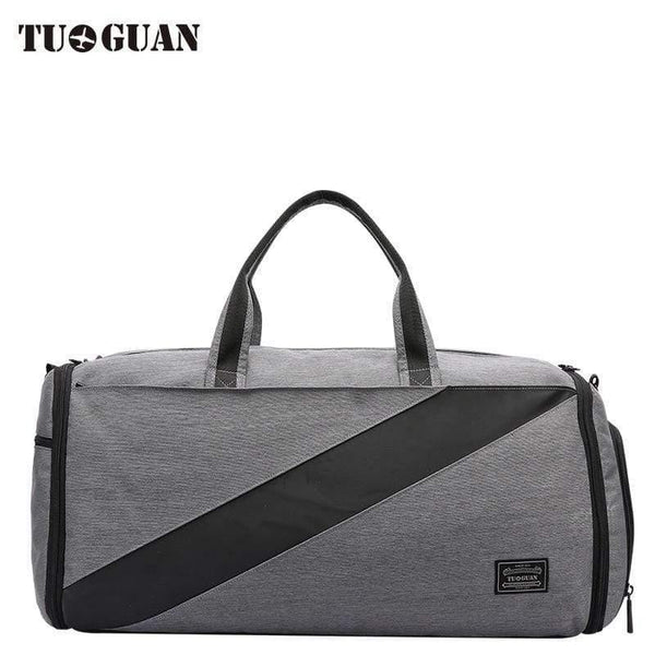 Planet Gates Black Casual Travel Bag Suit Storage Portable Waterproof Duffle Bag Dry and Wet Separation Luggage Bag