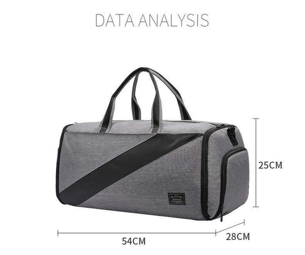 Planet Gates Black Casual Travel Bag Suit Storage Portable Waterproof Duffle Bag Dry and Wet Separation Luggage Bag