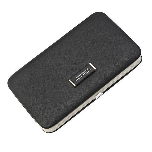 Planet Gates Black Cell Phone Box Women Wallet Large Capacity Leather Wristband Clutch Wallet Female Fashion Ladies Long Purse HOT