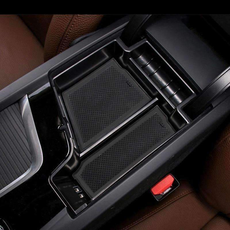 Planet Gates Black Center Storage Box For Volvo S90 XC90 V90CC 2017 2018 Car Container Holder Tray Accessories For Volvo XC60 2018 For LHD