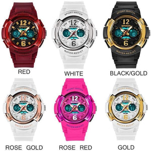Planet Gates Black Children's Watches Outdoor Sports Children Boys and Girls LED Digital Watch Waterproof Children's Sports Watch