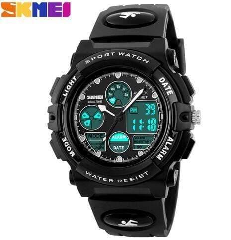 Planet Gates Black Children's Watches Sport Military Fashion Kids Digital Quartz LED Watch For Girls Boys Waterproof Cartoon Wristwatch