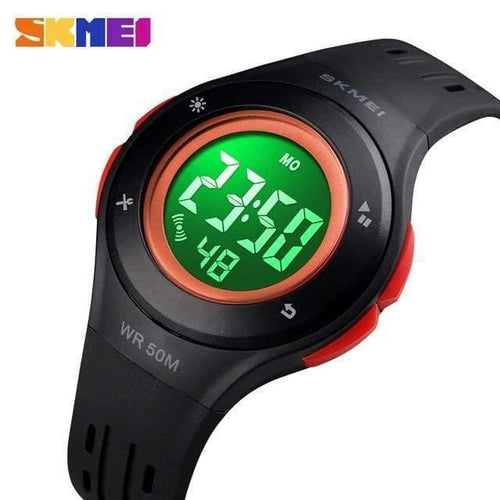 Planet Gates Black Children Watch Boys Girls LED Digital Sports Watches Plastic Kids Alarm Date Casual Watch Select Gift for kid SKMEI 2018