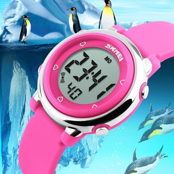 Planet Gates Black Children watch LED Digital Sports Relojes Mujer Boys girls fashion Kids Cartoon Jelly Waterproof Relogio Feminino SKMEI 2018