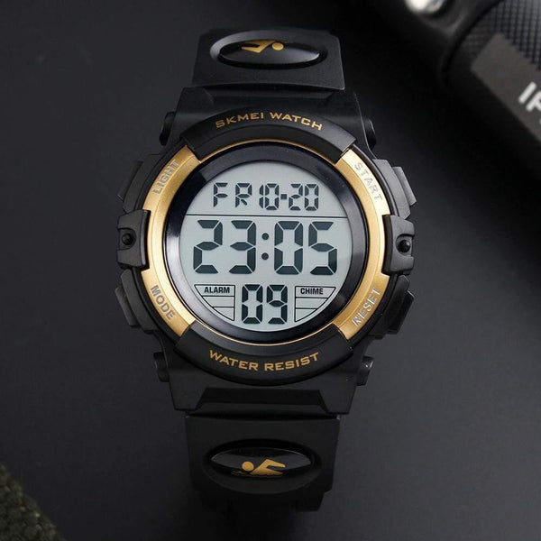 Planet Gates Black Children Watch Waterproof Swimming Girls Boys Clock Sports Watches Fashion Student Wristwatches NEW
