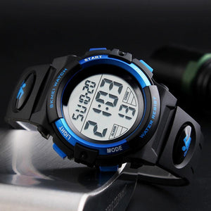 Planet Gates Black Children Watch Waterproof Swimming Girls Boys Clock Sports Watches Fashion Student Wristwatches NEW