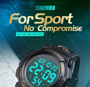 Planet Gates black Children Watches LED Digital Multifunctional Waterproof Wristwatches Outdoor Sports Watches for Kids Boy Girls Swim