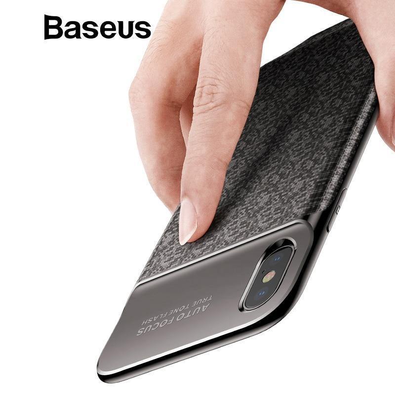 Planet Gates Black / China Baseus 3500mAh Battery Case For iPhone X Power Bank Charging Case Portable Thin Powerbank Battery Charger Case For iPhone X