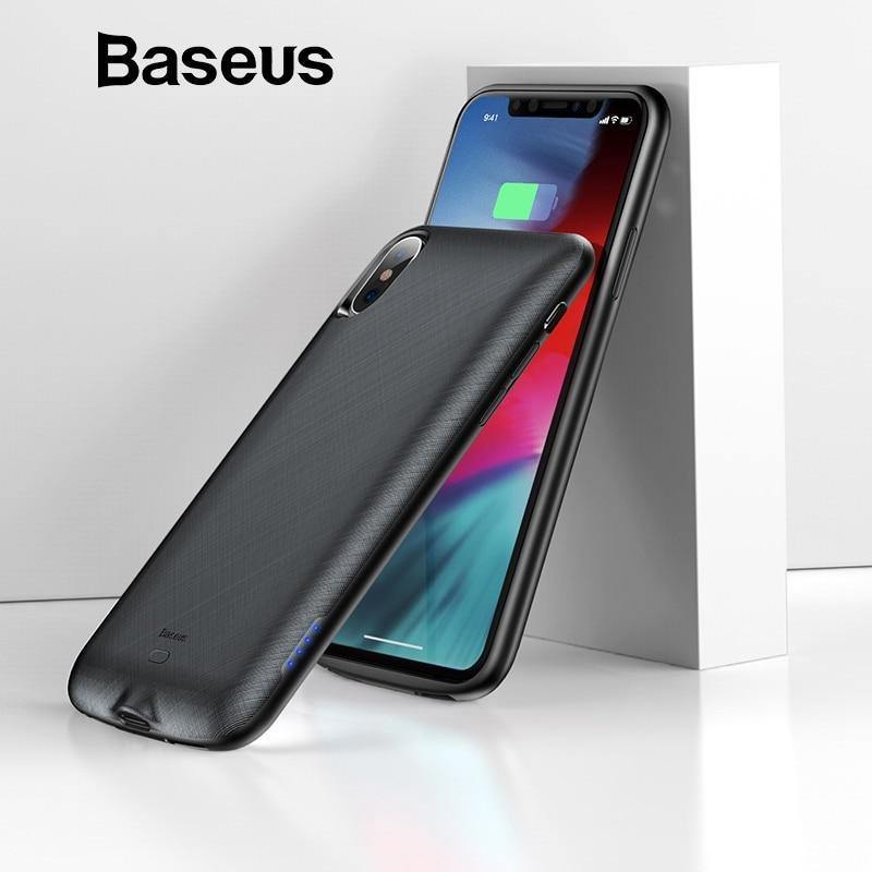 Planet Gates Black / China Baseus 4000mAh Battery Case For iPhone X Xs 5.8 2018 Power Bank Battery Charger Case For iPhone Xs X Powerbank Charging Case