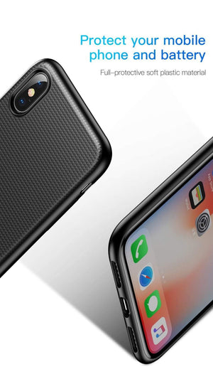 Planet Gates Black / China Baseus Wireless Charger Power Bank For iPhone X Battery Case Wireless Charing Powerbank For iPhone X Charger Case