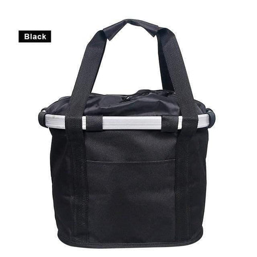 Planet Gates Black / China Bicycle Basket Handlebar Pannier Cycling Carryings Holder Bike Riding Pouch Cycle Biking Front Baggage Bag 3.0KG Load