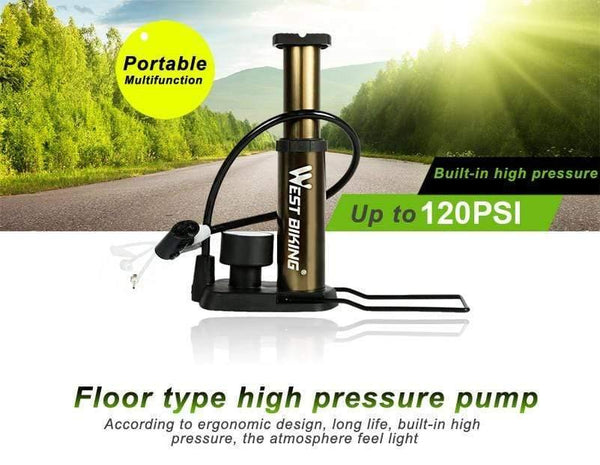 Planet Gates Black / China Bicycle Pump Portable Ultra-light MTB Mountain Bike Pump Cycling Bisiklet Aksesuar High Pressure Bike Bicycle Pump