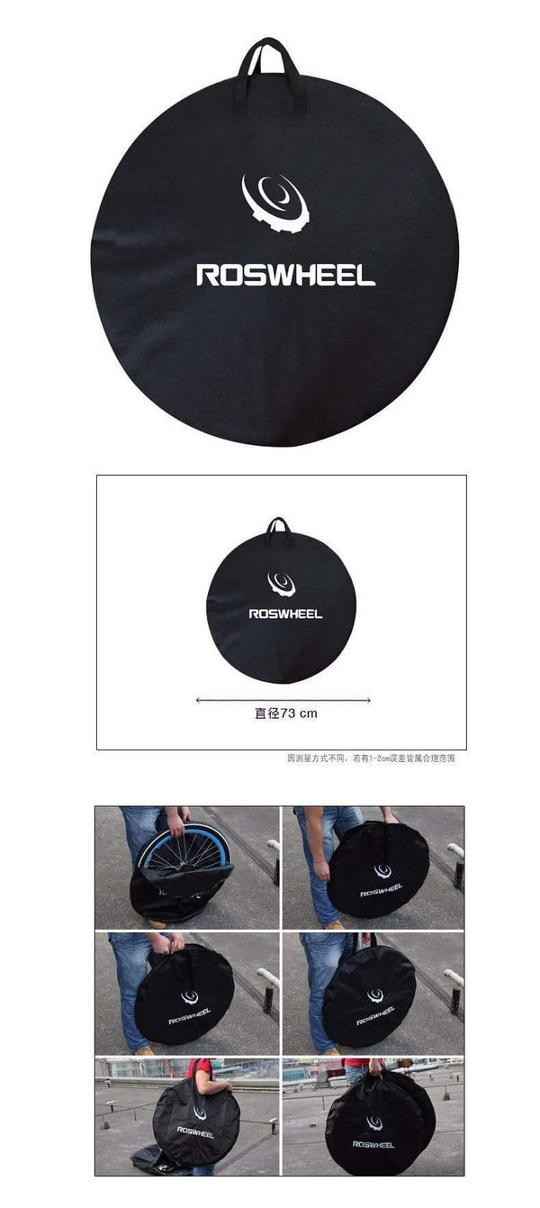 Planet Gates Black / China Bicycle Single Wheel Storage Bag 73CM Carrying Bags Cycling Road MTB Bike Travel Tire Carrier Casing Pannier 18277
