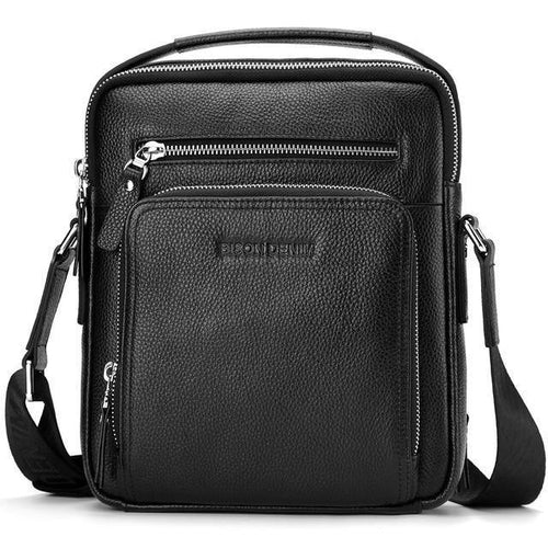 Planet Gates Black / China / Big Leather Men Bags Ipad Handbags Male Messenger Bag Man Crossbody Shoulder Bag Men's Travel Bags N2333-1