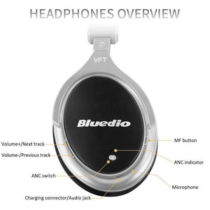 Planet Gates black / China Bluedio F2 Active Noise Cancelling Wireless Bluetooth Headphones wireless Headset with microphone for phones