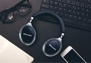 Planet Gates Black / China Bluedio F2 headset with ANC Wireless Bluetooth Headphones with microphone support music