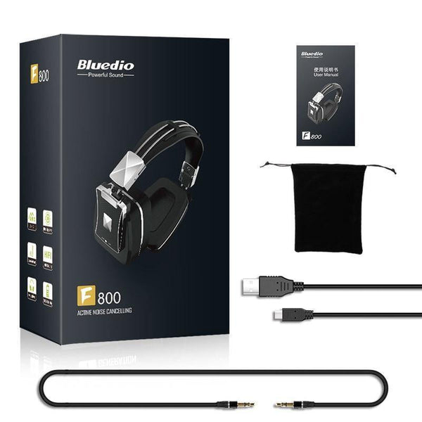 Planet Gates black / China Bluedio F800 Active Noise Cancelling Wireless Bluetooth headphones Junior ANC Edition around the ear headset black