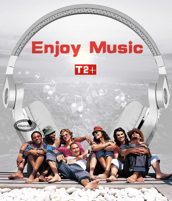 Planet Gates black / China Bluedio T2+ fashionable foldable over the ear bluetooth headphones BT 4.1 support FM radio& SD card functions Music&phone calls