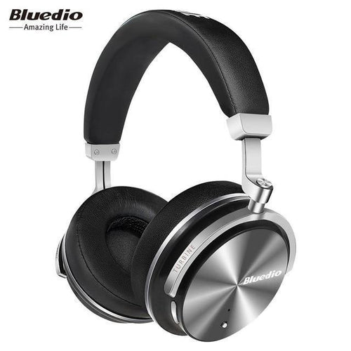 Planet Gates Black / China Bluedio T4S Active Noise Cancelling Wireless Bluetooth Headphones wireless Headset with microphone for phones