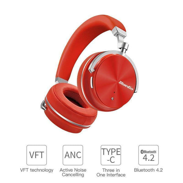 Planet Gates Black / China Bluedio T4S Active Noise Cancelling Wireless Bluetooth Headphones wireless Headset with microphone for phones