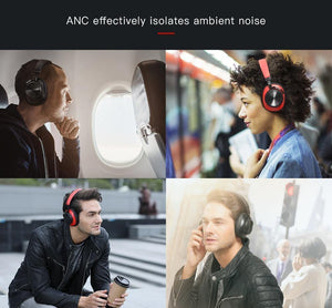 Planet Gates Black / China Bluedio T6S Bluetooth Headphones Active Noise Cancelling  Wireless Headset for phones and music with voice control