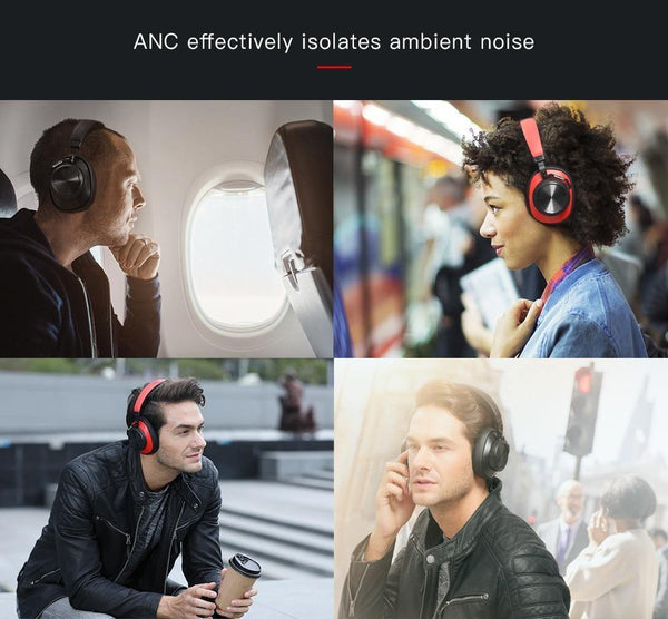 Planet Gates Black / China Bluedio T6S Bluetooth Headphones Active Noise Cancelling  Wireless Headset for phones and music with voice control