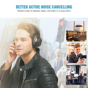 Planet Gates Black / China Bluedio T6S Bluetooth Headphones Active Noise Cancelling  Wireless Headset for phones and music with voice control