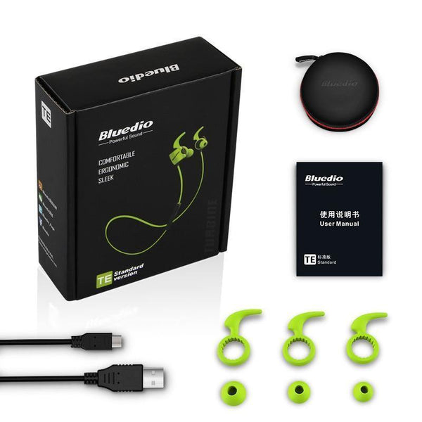 Planet Gates black / China Bluedio TE Sports bluetooth headset/wireless earbud with built-in microphone sweat proof earphone for phones and music