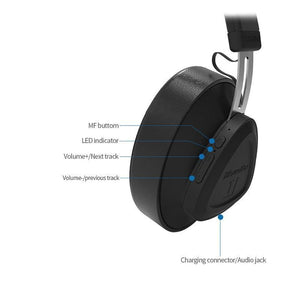 Planet Gates Black / China Bluedio TM wireless bluetooth headphone with microphone monitor studio headset for music and phones support voice control