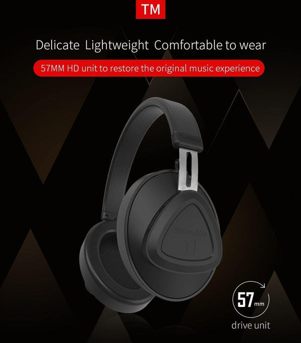 Planet Gates Black / China Bluedio TM wireless bluetooth headphone with microphone monitor studio headset for music and phones support voice control