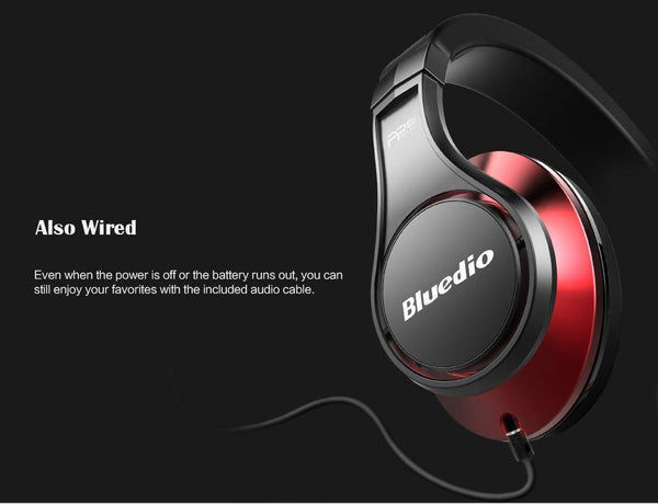 Planet Gates black / China Bluedio U(UFO)High-End Bluetooth headphone Patented 8 Drivers/3D Sound/Aluminum alloy/HiFi Over-Ear wireless headphone