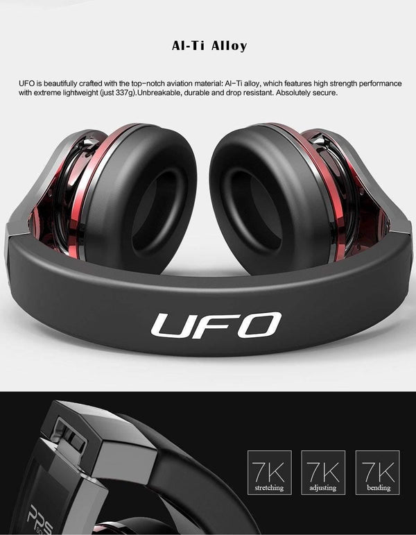 Planet Gates black / China Bluedio U(UFO)High-End Bluetooth headphone Patented 8 Drivers/3D Sound/Aluminum alloy/HiFi Over-Ear wireless headphone