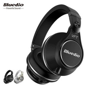 Planet Gates black / China Bluedio UFO PLUS High-End Wireless Bluetooth headphones PPS12 drivers  Headband with microphone for phones