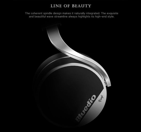 Planet Gates black / China Bluedio Vinyl Plus Light Extravagance Wireless Bluetooth Headphones/headset for music