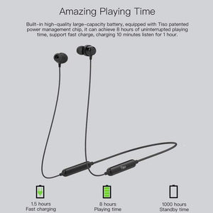 Planet Gates Black / China Bluetooth headphone wireless earphone neckband MP3 music game video headset IP67 waterproof sport microphone earbuds
