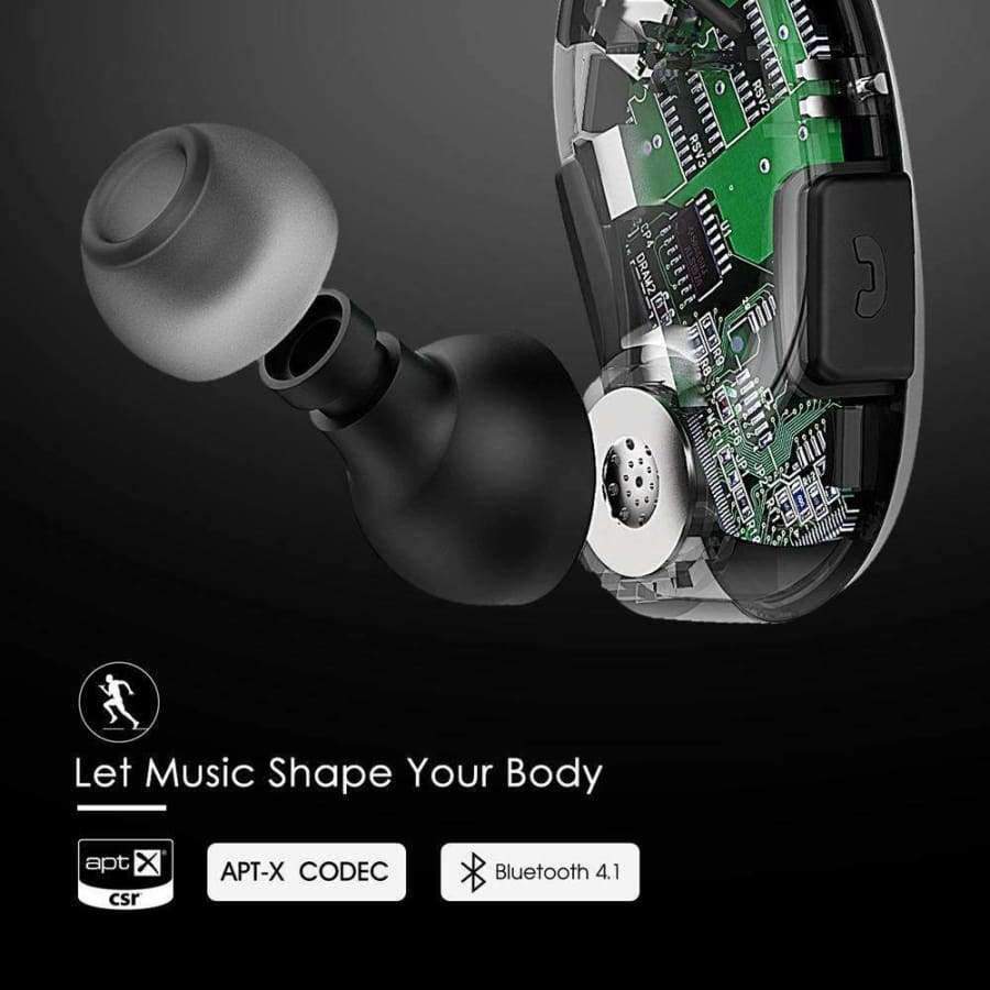 Planet Gates Black / China Bluetooth Headphones Wireless Earbuds Portable Waterproof Earphone Sport Headphones With Mic&AptX Stereo