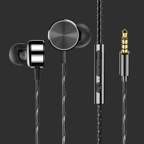 Planet Gates Black / China CAFELE Professional In-Ear Wired Earphone High fidelity Sound Quality Metal Heavy Bass Music Wired Earphone for phone