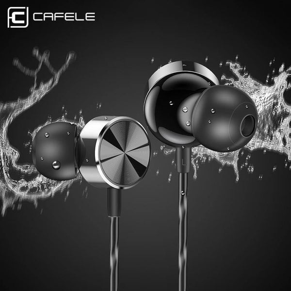 Planet Gates Black / China CAFELE Professional In-Ear Wired Earphone High fidelity Sound Quality Metal Heavy Bass Music Wired Earphone for phone