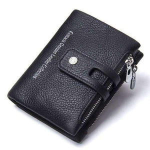 Planet Gates black / China CONTACT'S Genuine Crazy Horse Leather Mens Wallet Man Cowhide Cover Coin Purse Small Brand Male Credit&ID Multifunctional Walets