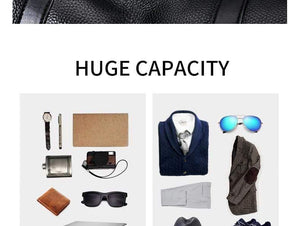 Planet Gates black / China Fashion extra large weekend duffel bag big genuine leather business men's travel bag popular design duffle handbag