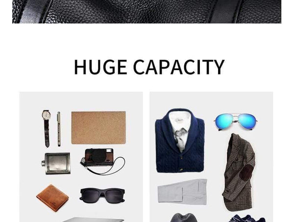 Planet Gates black / China Fashion extra large weekend duffel bag big genuine leather business men's travel bag popular design duffle handbag