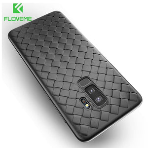 Planet Gates Black / China / For Galaxy S9 FLOVEME Case For Samsung Galaxy S9 Note 9 Luxury Grid Woven Ultra Thin Soft Silicone Cover For Samsung S9 Plus S10 Plus S10 S10e