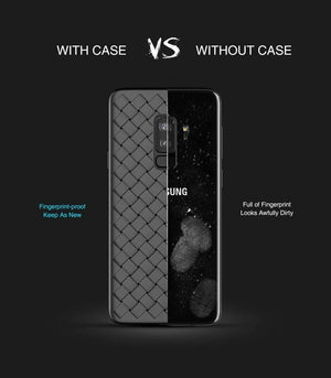 Planet Gates Black / China / For Galaxy S9 FLOVEME Case For Samsung Galaxy S9 Note 9 Luxury Grid Woven Ultra Thin Soft Silicone Cover For Samsung S9 Plus S10 Plus S10 S10e