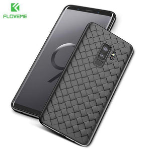 Planet Gates Black / China / For Galaxy S9 FLOVEME Case For Samsung Galaxy S9 Note 9 Luxury Grid Woven Ultra Thin Soft Silicone Cover For Samsung S9 Plus S10 Plus S10 S10e