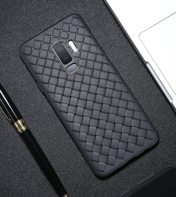 Planet Gates Black / China / For Galaxy S9 FLOVEME Case For Samsung Galaxy S9 Note 9 Luxury Grid Woven Ultra Thin Soft Silicone Cover For Samsung S9 Plus S10 Plus S10 S10e