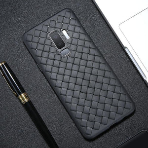 Planet Gates Black / China / For Galaxy S9 FLOVEME Case For Samsung Galaxy S9 Note 9 Luxury Grid Woven Ultra Thin Soft Silicone Cover For Samsung S9 Plus S10 Plus S10 S10e
