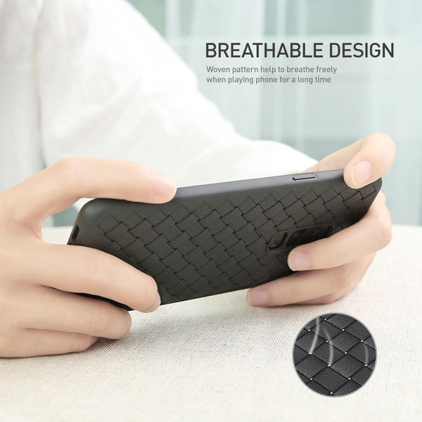 Planet Gates Black / China / For Galaxy S9 FLOVEME Phone Case for Samsung S9 S10 S9 Plus Luxury Woven Soft Silicone Cover Cases for Samsung Galaxy S10 S10 Lite Note 9 Capa